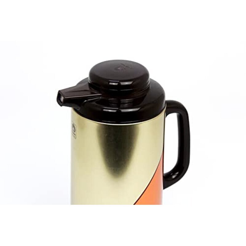 Peacock أبو طاووس Japan CIT 138 Vacuum Flask Brown & Sunset Red | 100% Made in Japan | ECAS UAE & PACP Oman Certified | Asbestos-Free Japanese Thermos