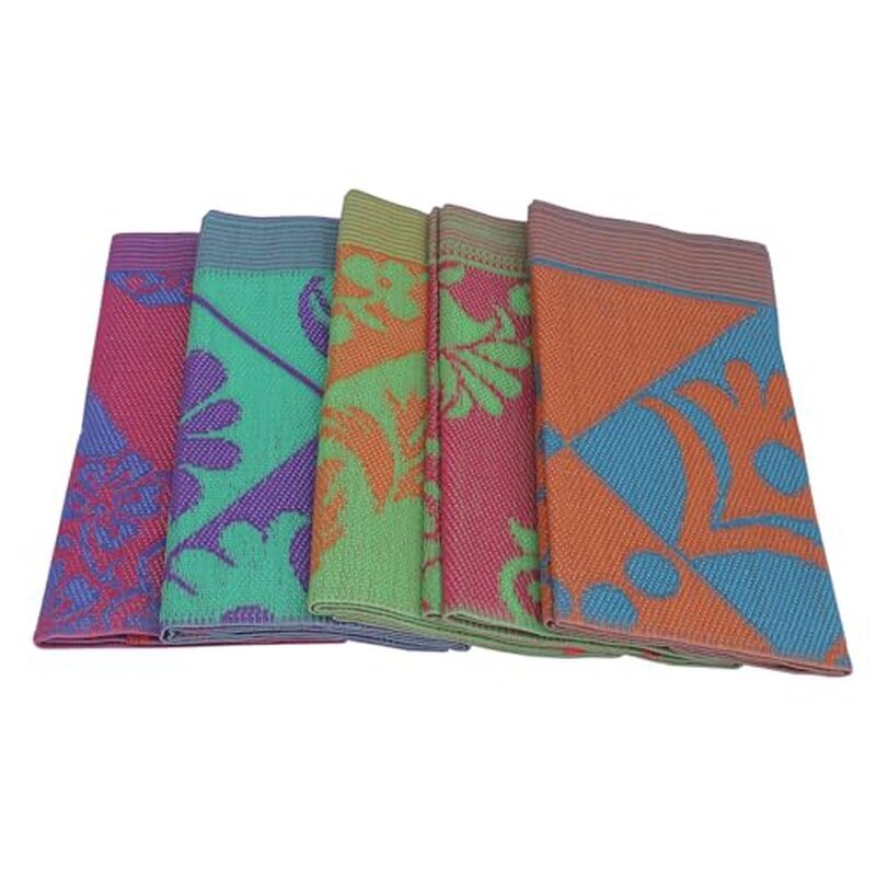 Jamal Al Bahrain Plastic Chatai Floor Mat | Traditional Arabic Woven Mat | Multi Color Foldable Indoor Outdoor Floor Mat | Majlis, Picnic, Camping & Home Use